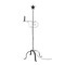 Black Wrought Iron Adjustable Floor Lamp 57 in Amish Star Top Reading Light